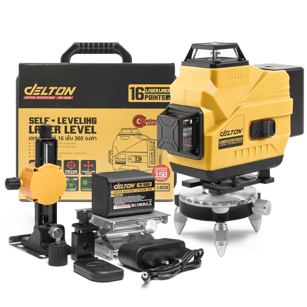 เครื่องวัดระดับเลเซอร์ DELTON รุ่น 4D-16GN 4 มิติ 16 แกน 360 องศา